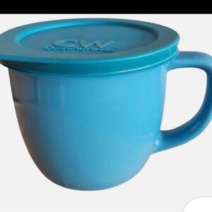 Corningware Aqua Blue Mug with Lid